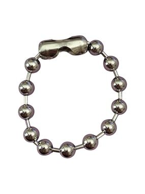 Silver Ball Chain Bracelet, 8.5” total length